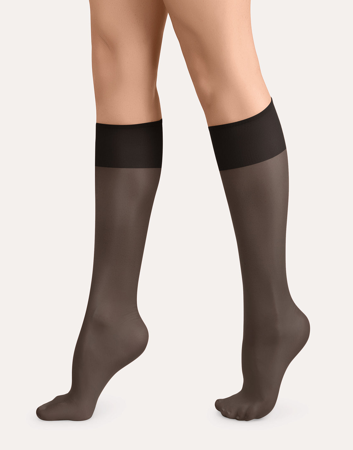 Тонкие эластичные чулки Podium 20 с резинкой «top comfort» и укрепленным носком