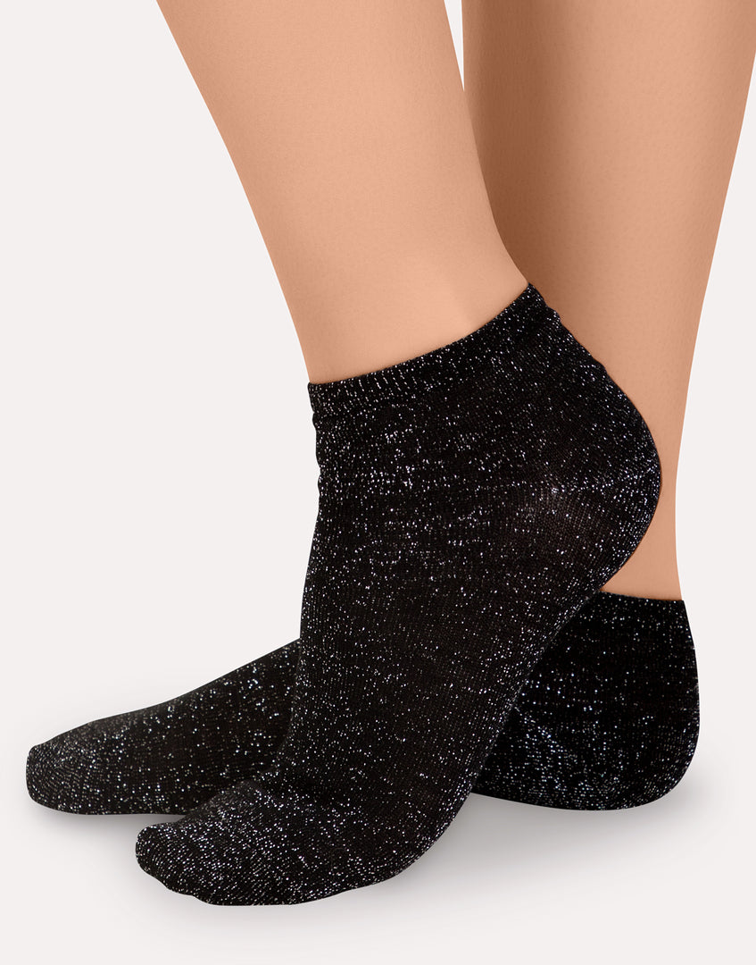 IBD731011 Блестящие хлопковые короткие носки