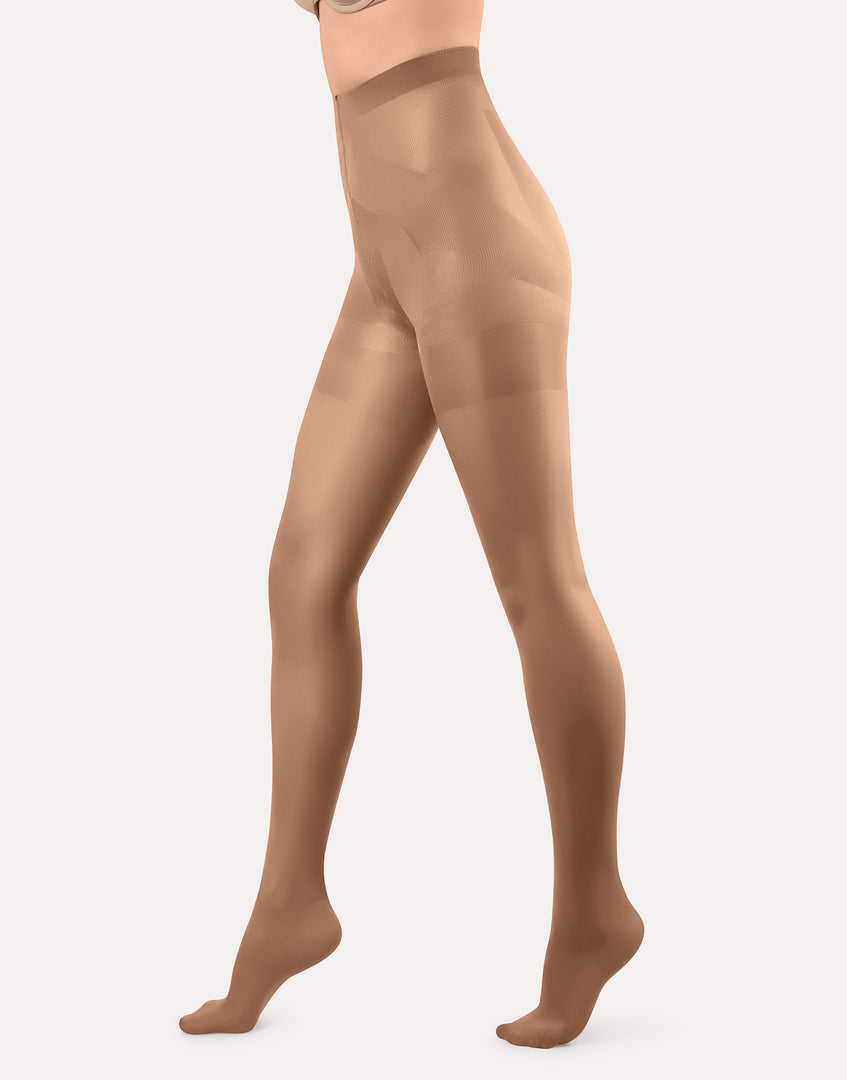 Эластичные колготки Model Up 40 с утягивающими трусиками пуш-ап