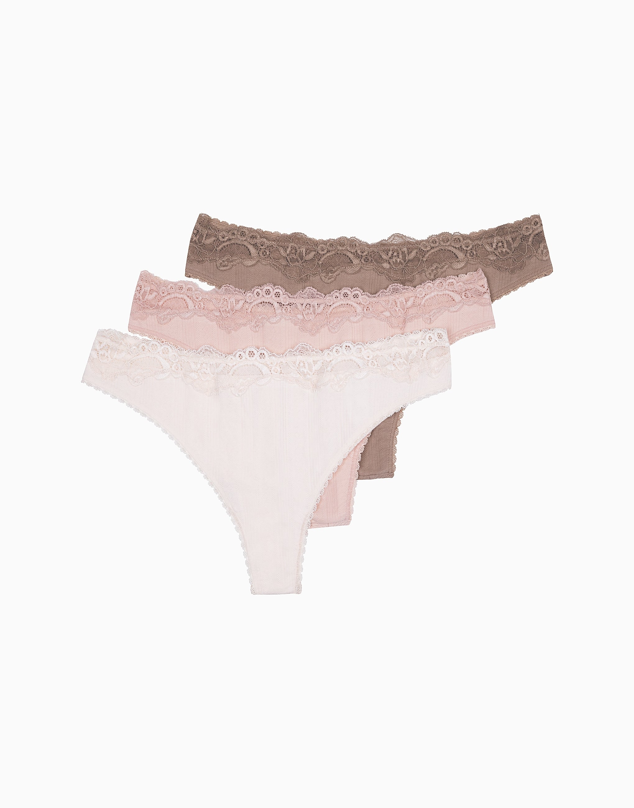 Комплект из 3 трусиков-бразилья со средней посадкой MD767