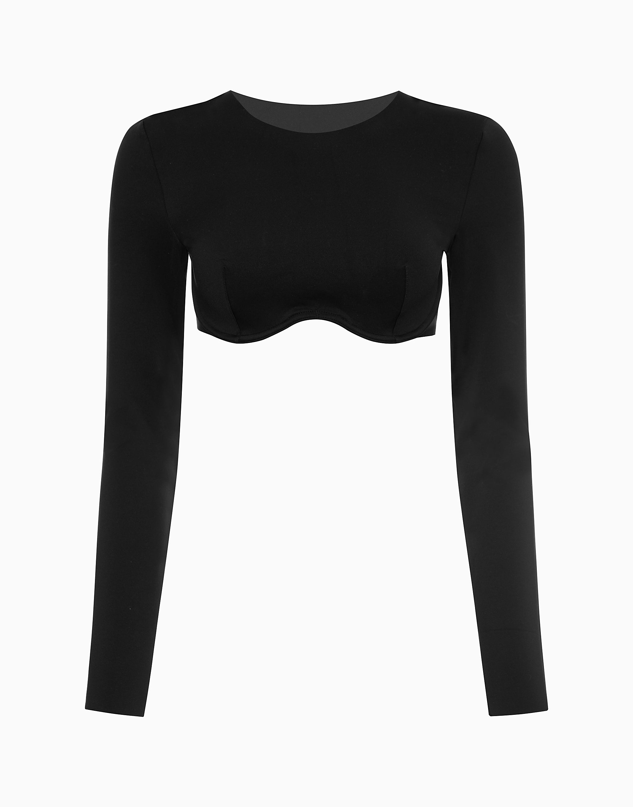 Укороченный топ с длинными рукавами CD479