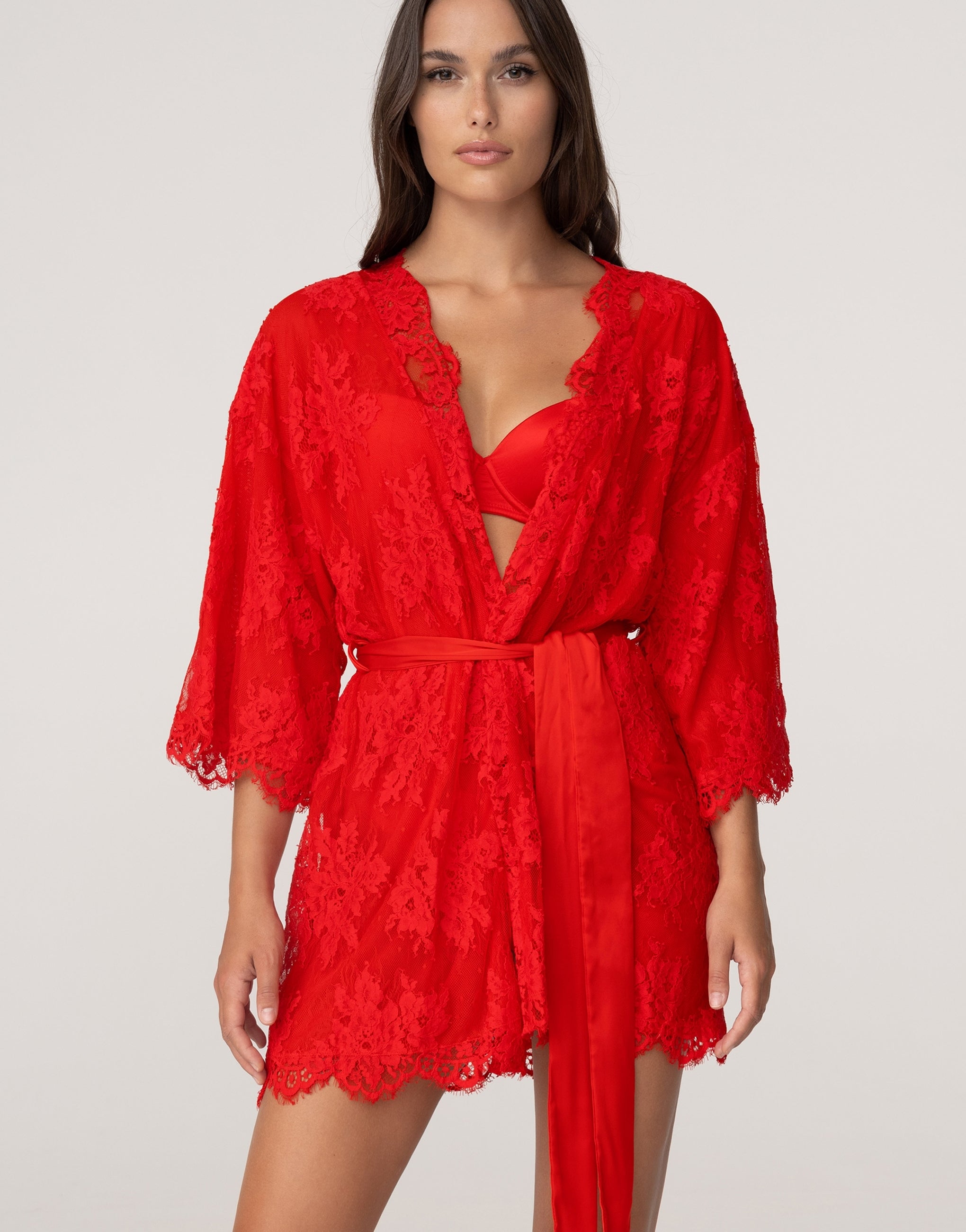 PD841 Халат с рукавами три четверти