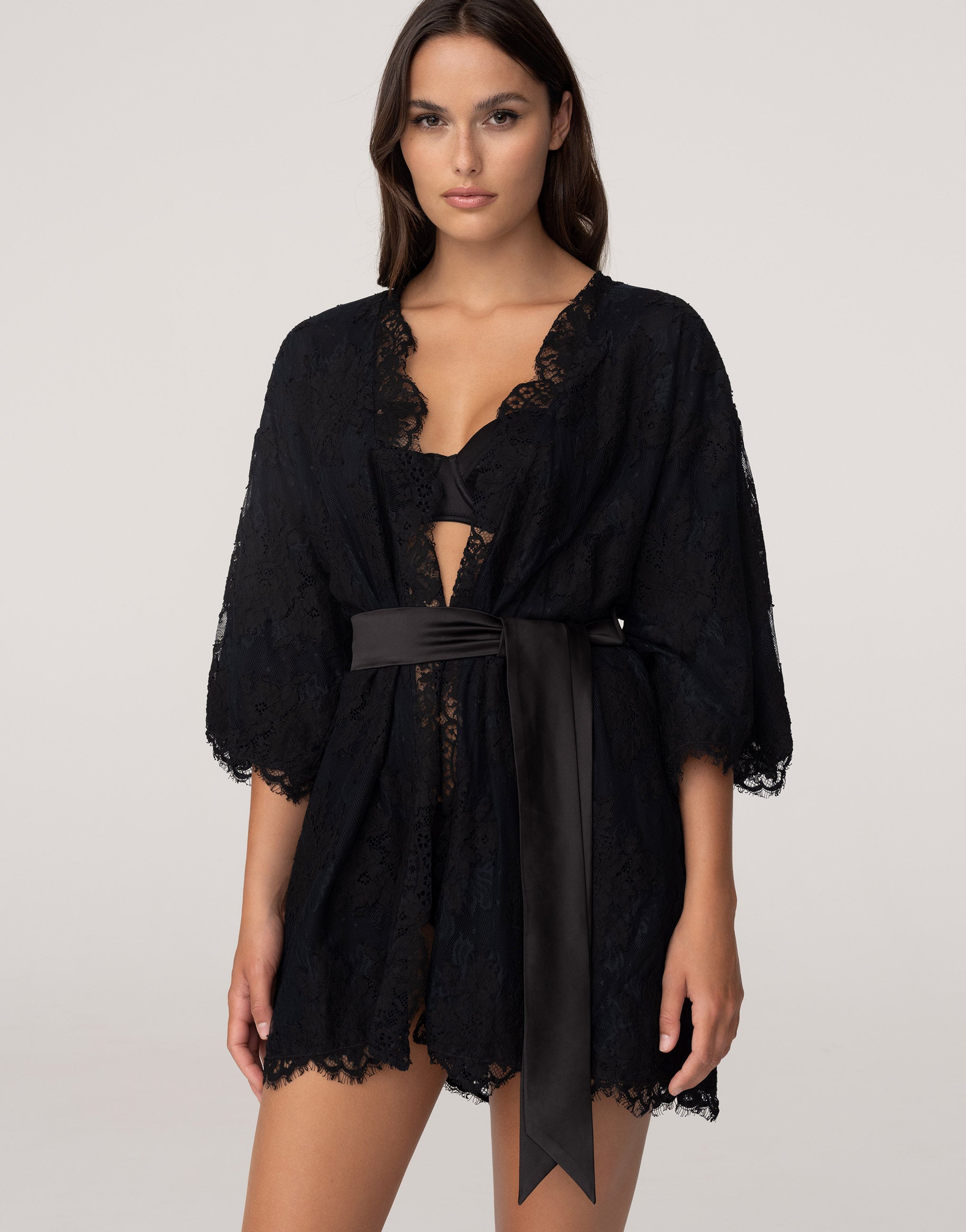 PD841 Халат с рукавами три четверти