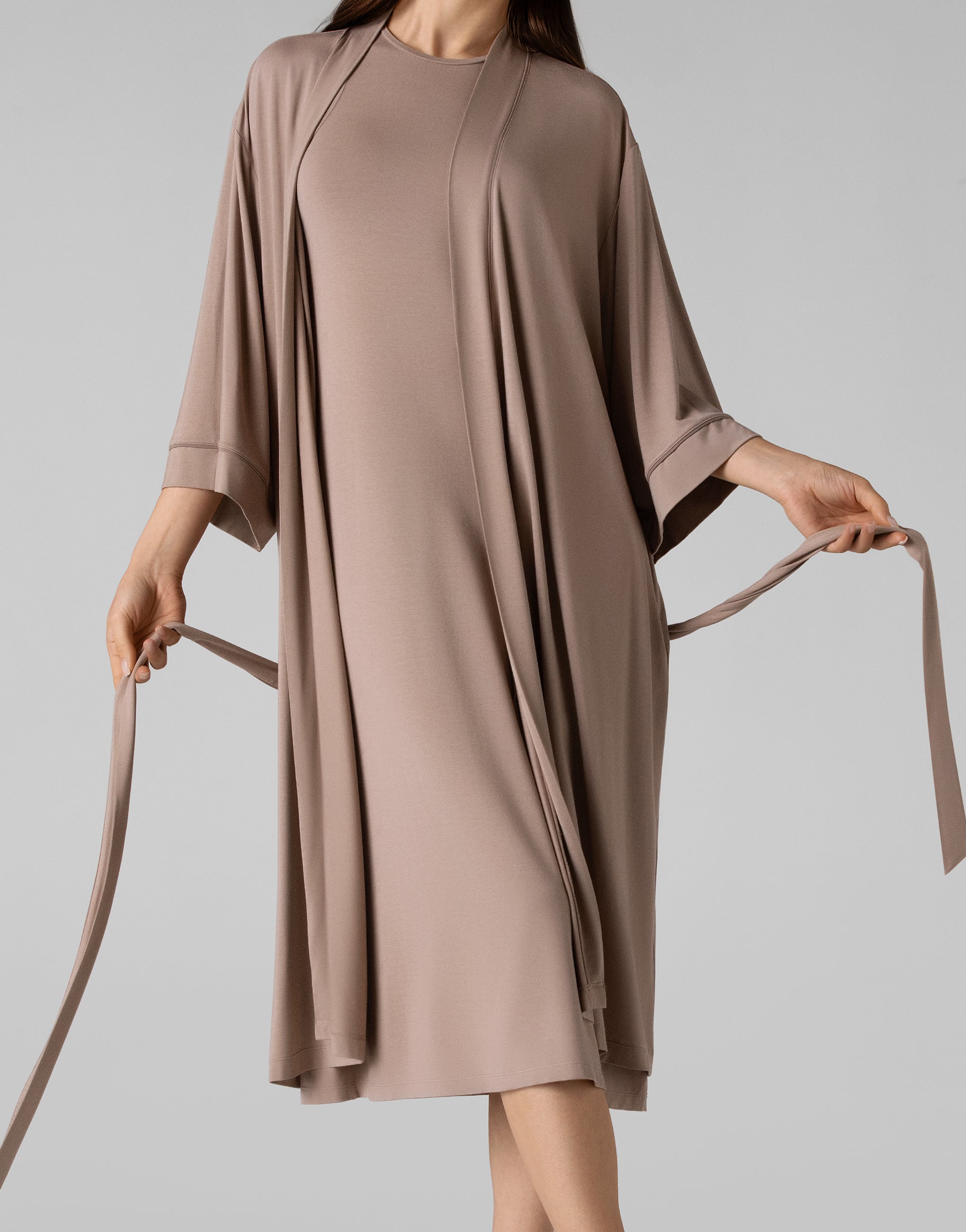 PD826 Халат с рукавами три четверти