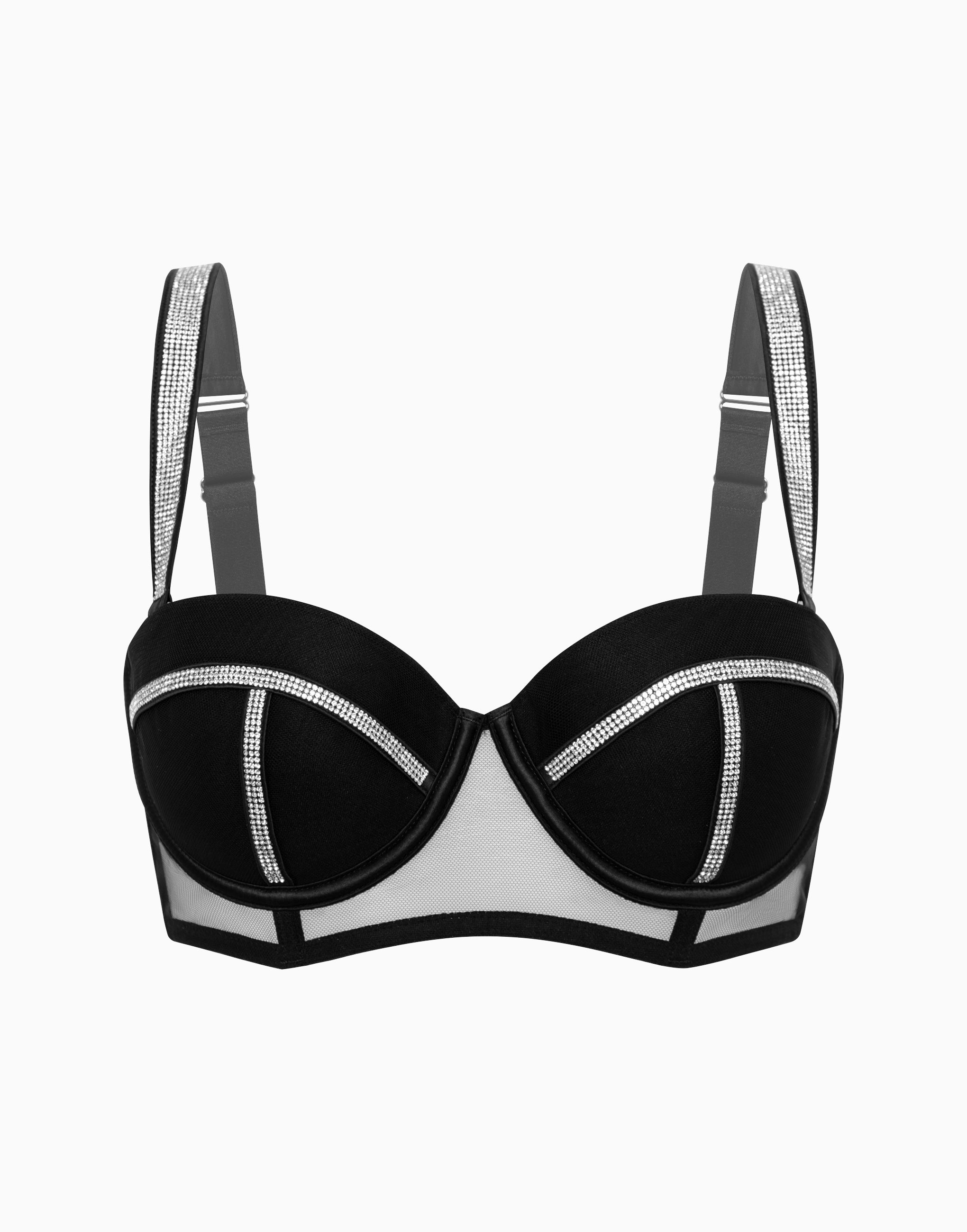 Бюстгальтер балконет с мягкими чашками и поролоновыми вкладышами CD679