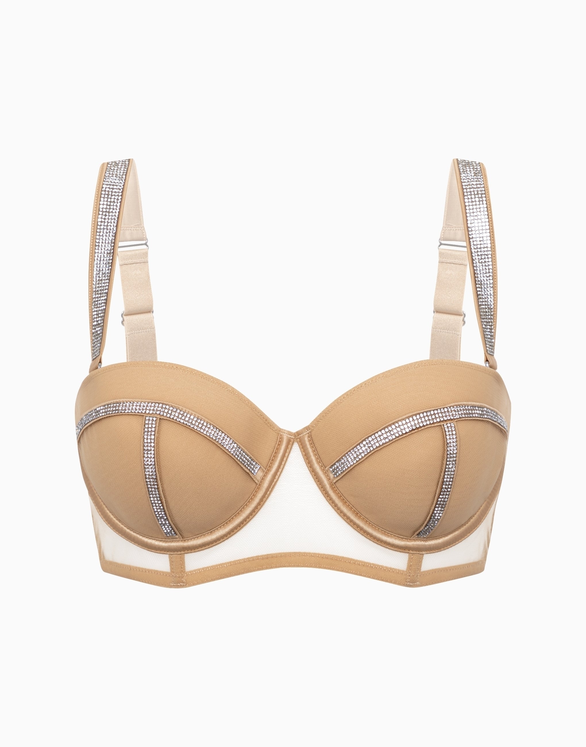 Бюстгальтер балконет с мягкими чашками и поролоновыми вкладышами CD679